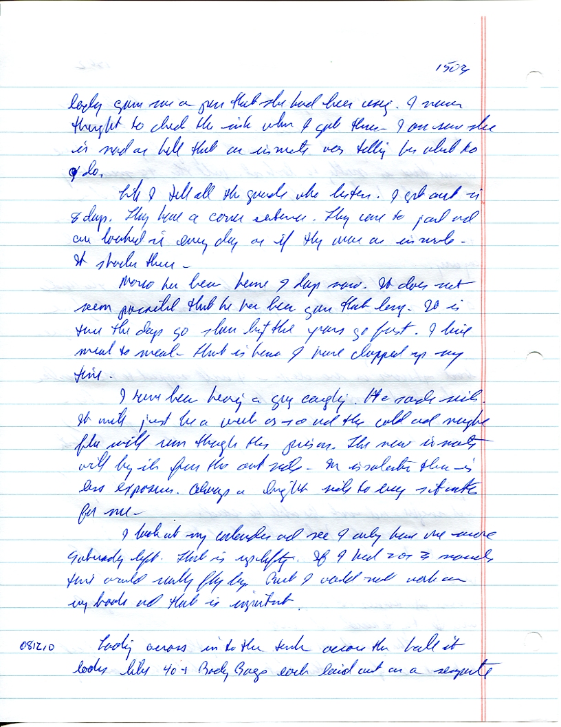 Dr John WorldPeace 2008 Prison Journal